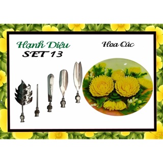 Kim 3d hoa cúc set 13