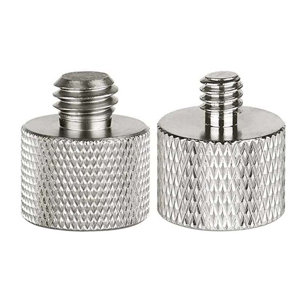 Set 2 đầu chuyển đổi micro ren vặn 5/8'' sang 3/8'' và 5/8'' sang 1/4" chuyên dụng