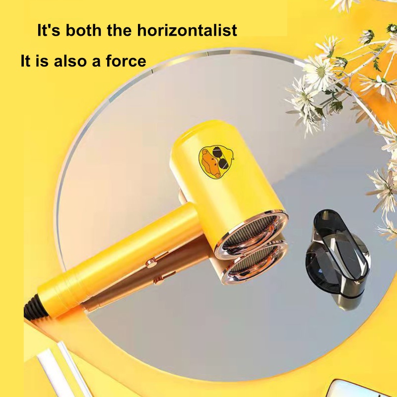 Máy Sấy Tóc Tạo Ion Âm Không Ồn Công Suất Cao Hình Chú Vịt Vàng Đáng Yêu