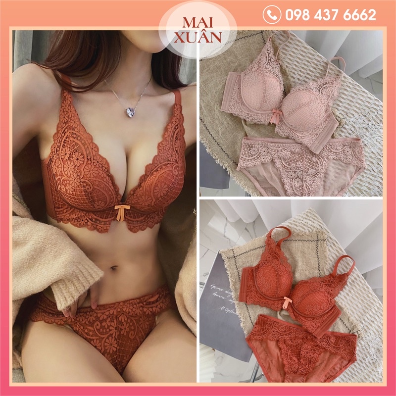 Bộ lót ren cao cấp không gọng-Nâng ngực đỉnh cao