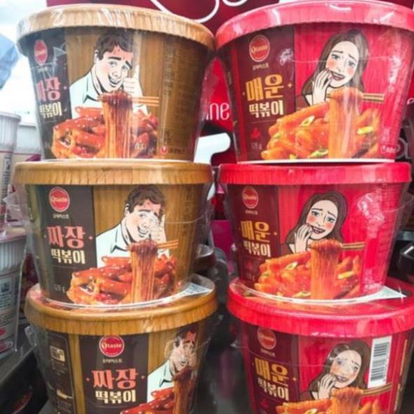 Bánh gạo Topokki &amp; Miến OTaste Hàn Quốc  hộp 128gr