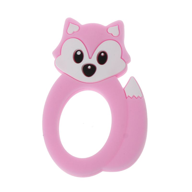 Haha Đồ Chơi Gặm Nướu Hình Cáo Bằng Silicone DIY Dành Cho Trẻ Em
