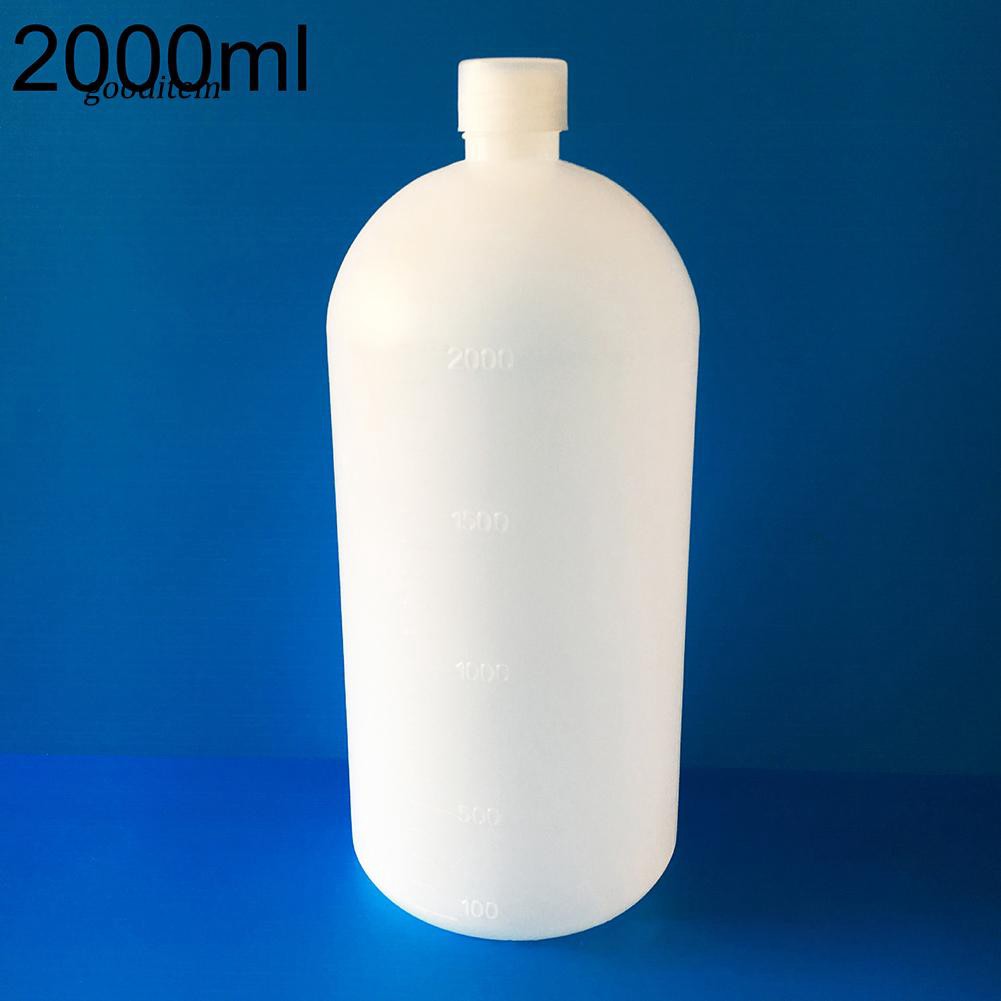 Chai rỗng đựng hoá chất bằng nhựa trong suốt 2000ml