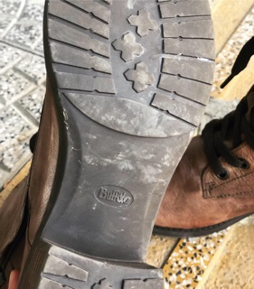 Giày bốt chiến binh hãng BUFFALO da thật size 36,5-37