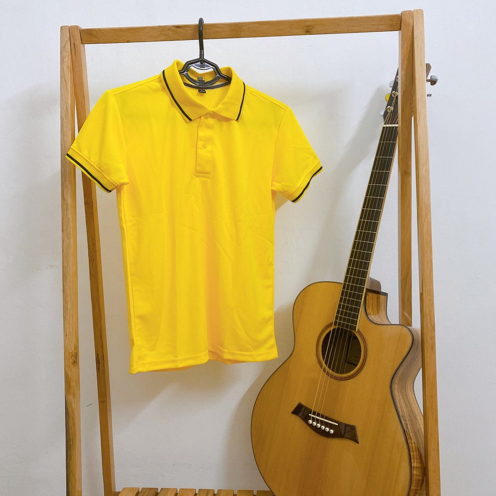 Áo Polo màu Vàng chất liệu Lacoste Thể Thao mềm mịn thoáng mát – Áo thun Nam Nữ ngắn tay có cổ. Nhận IN ẤN theo yêu cầu. | BigBuy360 - bigbuy360.vn