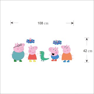 Decal dán tường Heo Peppa