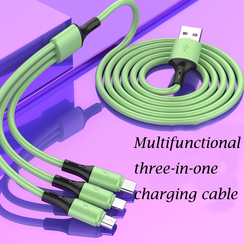 Dây Cáp Sạc Dạng Lỏng 3 Trong 1 Đa Năng Cho Android Apple Type-C