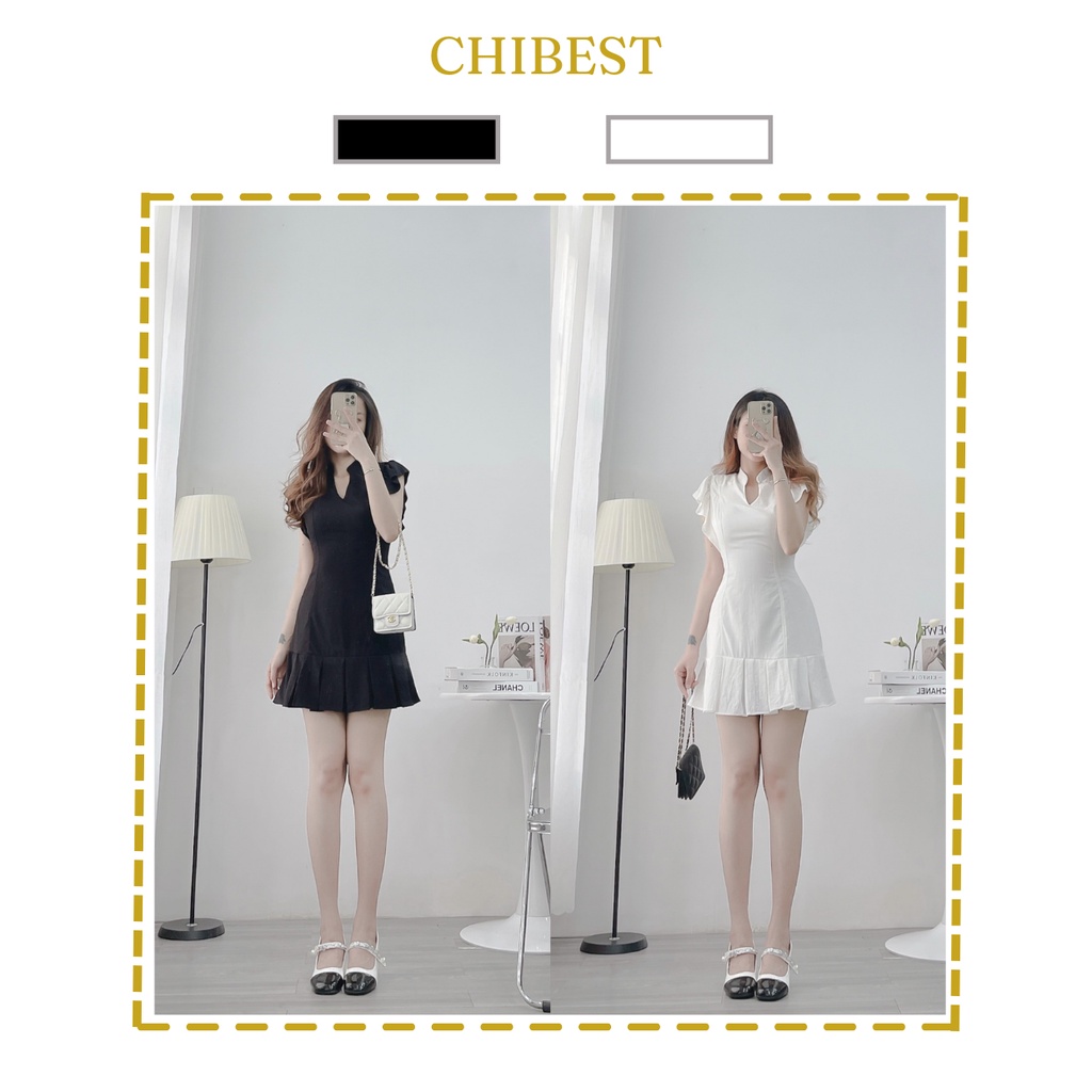 Đầm Đuôi cá cổ xẻ tay cánh tiên li chân from ôm dáng CHIBEST ADB814