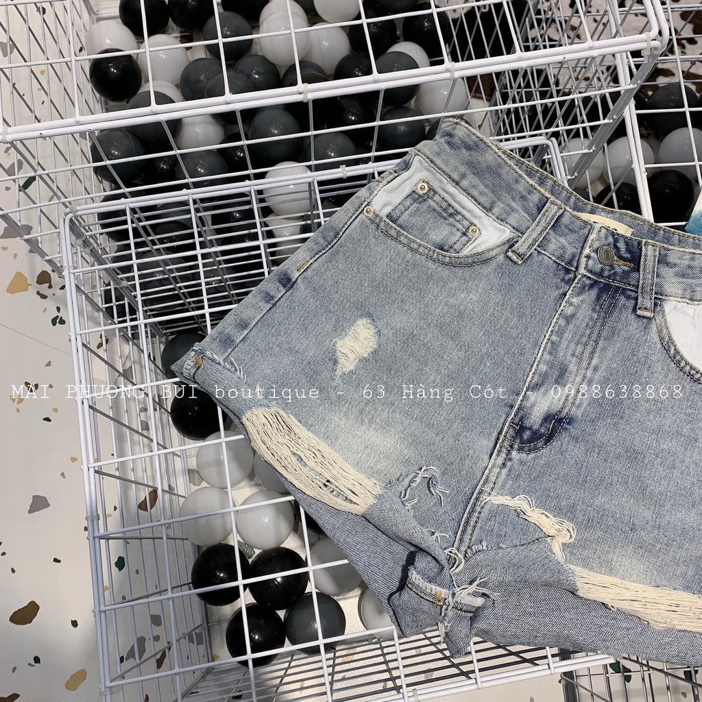 (TÁO ĐỎ BIGSIZE 55-90KG) QUẦN SHORT JEAN RÁCH NỮ, QUẦN BÒ ĐẮP TÚI NỮ CẠP CAO SANG CHẢNH MỌI PHONG CÁCH QS1 🥰🥰🥰