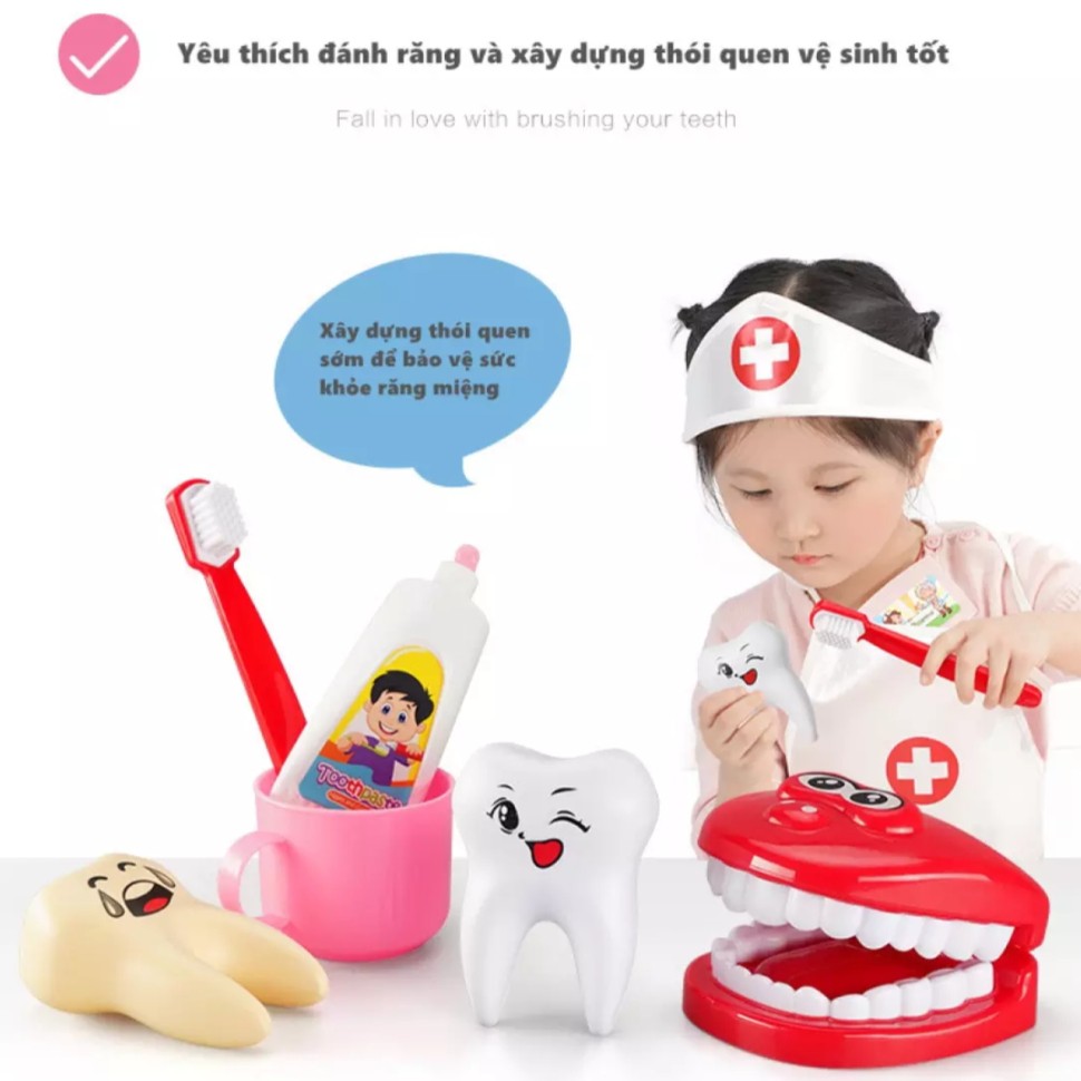 Bộ đồ chơi bác sĩ cho bé 33 chi tiết bổ ích thú vị bằng nhựa ABS cao cấp an toàn cho bé trai và bé gái