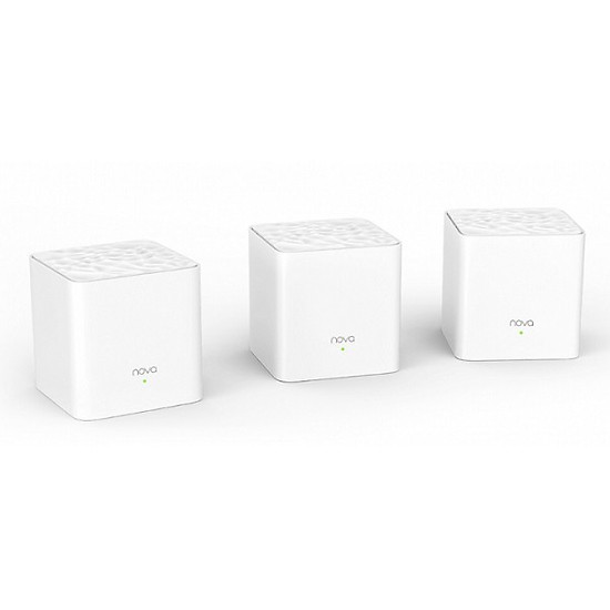 Bộ 3 Cái Phát Wifi Dạng Lưới Mesh Tenda Nova MW3 AC1200 - Hàng Chính Hãng