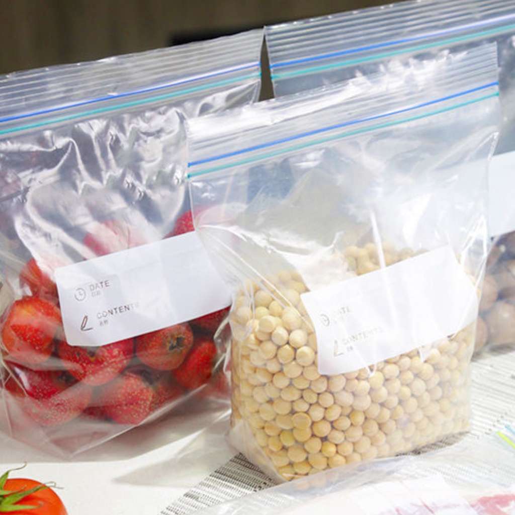 Túi bảo quản thực phẩm/ túi zip có khóa kép bảo quản thực phẩm tươi sống / rau củ quả nhiều size đa năng