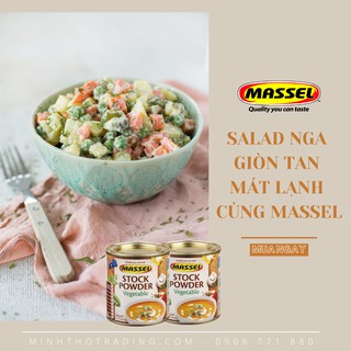 Hạt Nêm Massel Úc 100% Không Bột Ngọt Cho Bé Ăn Dặm Vị Rau 168g