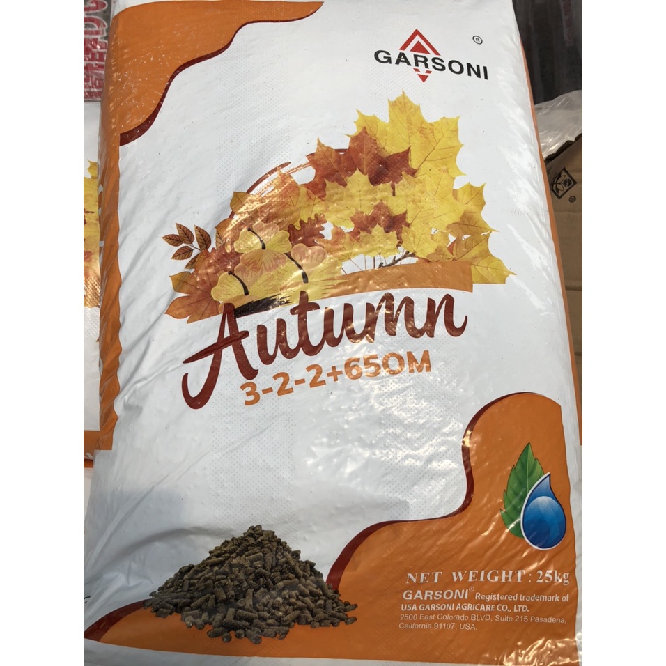 0.5kg Phân hữu cơ khoáng nở Hà Lan Autumn 65OM bổ sung tảo biển đỏ siêu dưỡng chất cho cây trồng