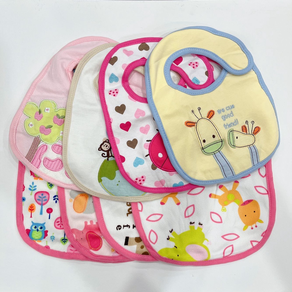 Yếm ăn em bé Sanlutoz họa tiết dễ thương gửi ngẫu nhiên