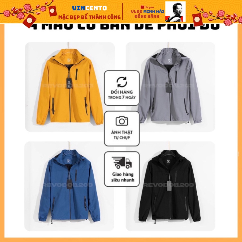 Áo Khoác Gió Dù Unisex 2 Lớp Cao Cấp Phong Cách Hàn Quốc 2022, Chất Gió Tráng Bạc, Chống Mưa, Chống Gió