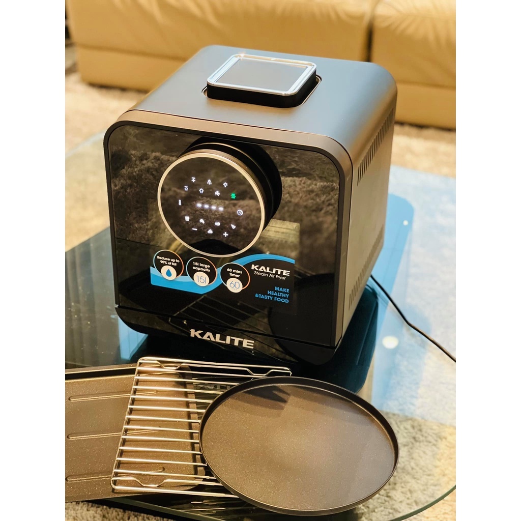 Nồi Chiên Không Dầu Hơi Nước Kalite Steam Star Dung Tích 15L - chiên nướng hấp 3 Trong 1 - bảo hành chính hãng 24 tháng