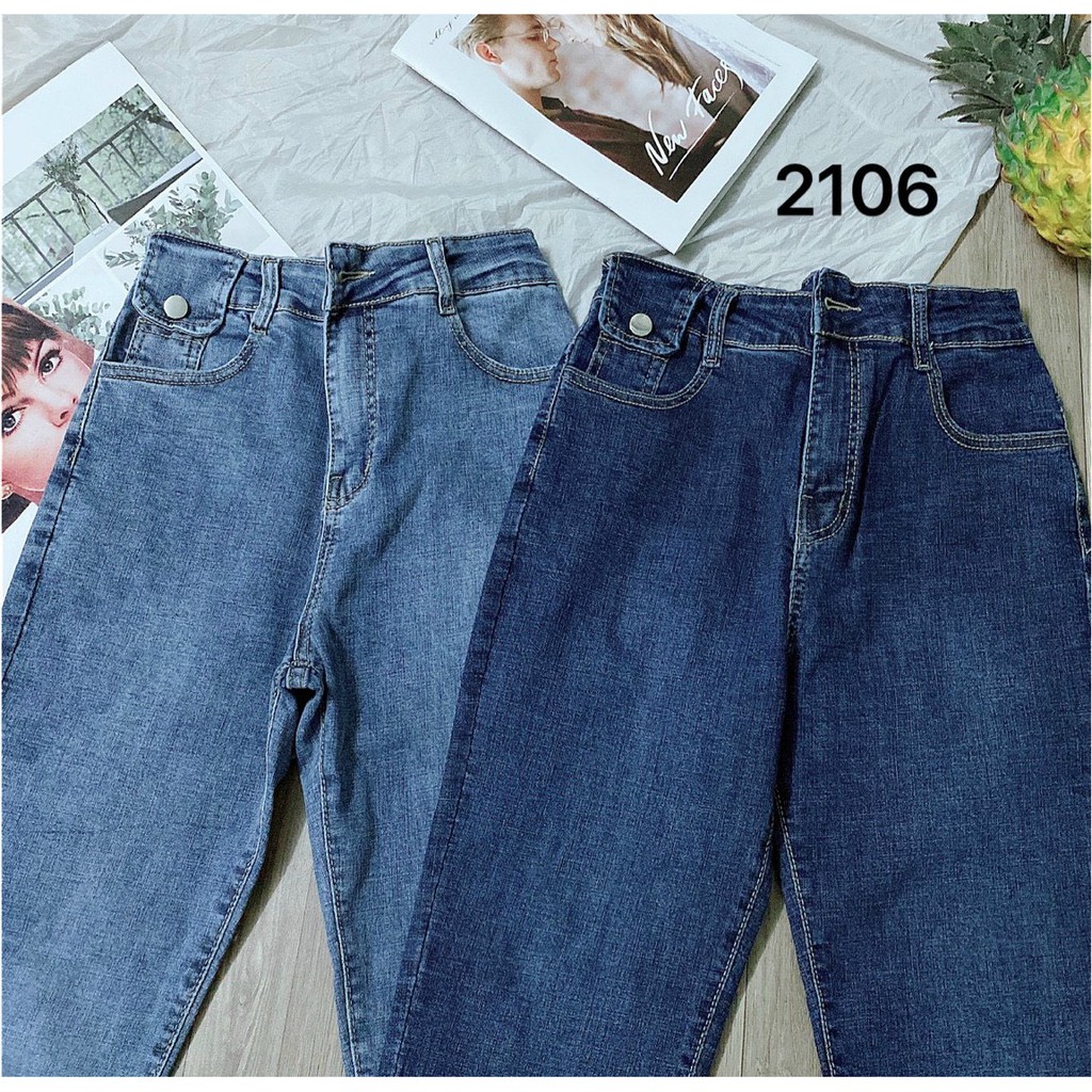 Quần jean nữ lưng cao form siêu co giãn size đại từ 40kg đến 80kg hàng VNXK thời trang bigsize 2KJean MS2106
