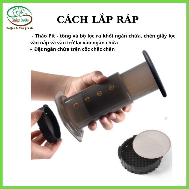Set 350 Miếng Lọc Cà Phê Màu Trắng Khử Cặn YRP Hình Phẳng Hahulado Phù Hợp Aeropress Dụng Cụ Nén Ép Lọc Cà Phê Kiểu Mỹ