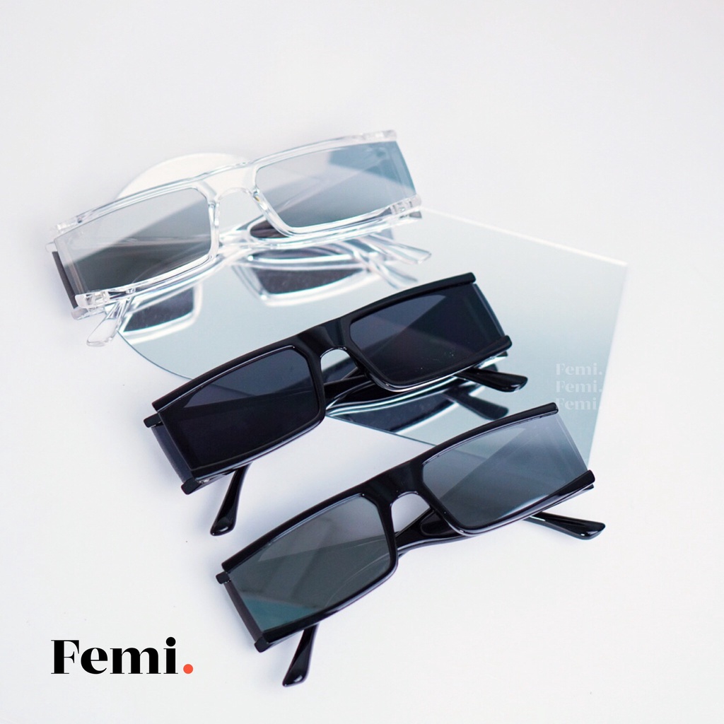 Kính mát Femi Mari phong cách Futuristic kính râm nữ Hot Trend
