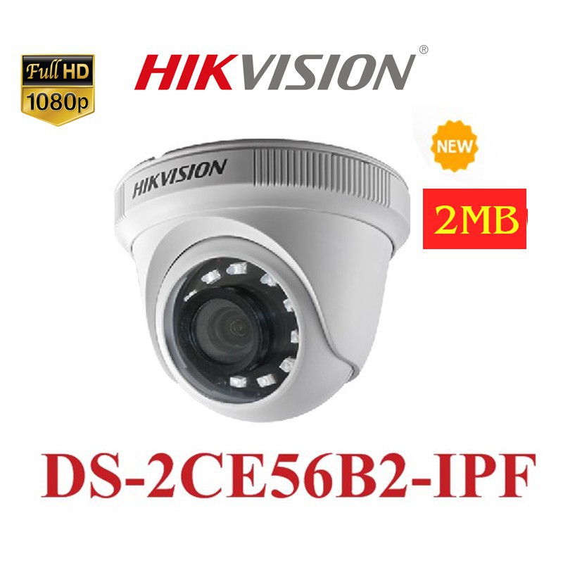 Trọn Bộ Camera Hikvision 2.0 megapixel Full HD 1080P kèm HDD 500Gb và 80 mét dây liền nguồn đúc sẵn 2 đầu ***TKVP