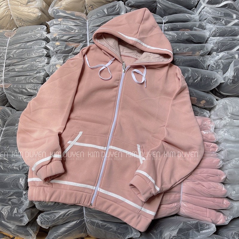 Áo Khoác Rốt Viền  [VIDEO + ẢNH THẬT]. Chất nỉ ngoại dày đẹp mịn ko xù,. Form Unisex | BigBuy360 - bigbuy360.vn