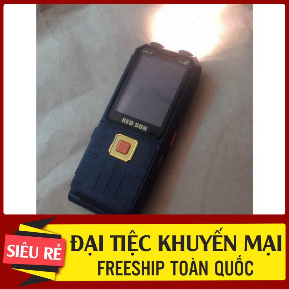 GIÁ KỊCH SÀN Điện Thoại Pin Khủng RedSun 10 04 Sim 4 Sóng Loa To Sóng Khỏe Đèn Pin Soi Tiền GIÁ KỊCH SÀN