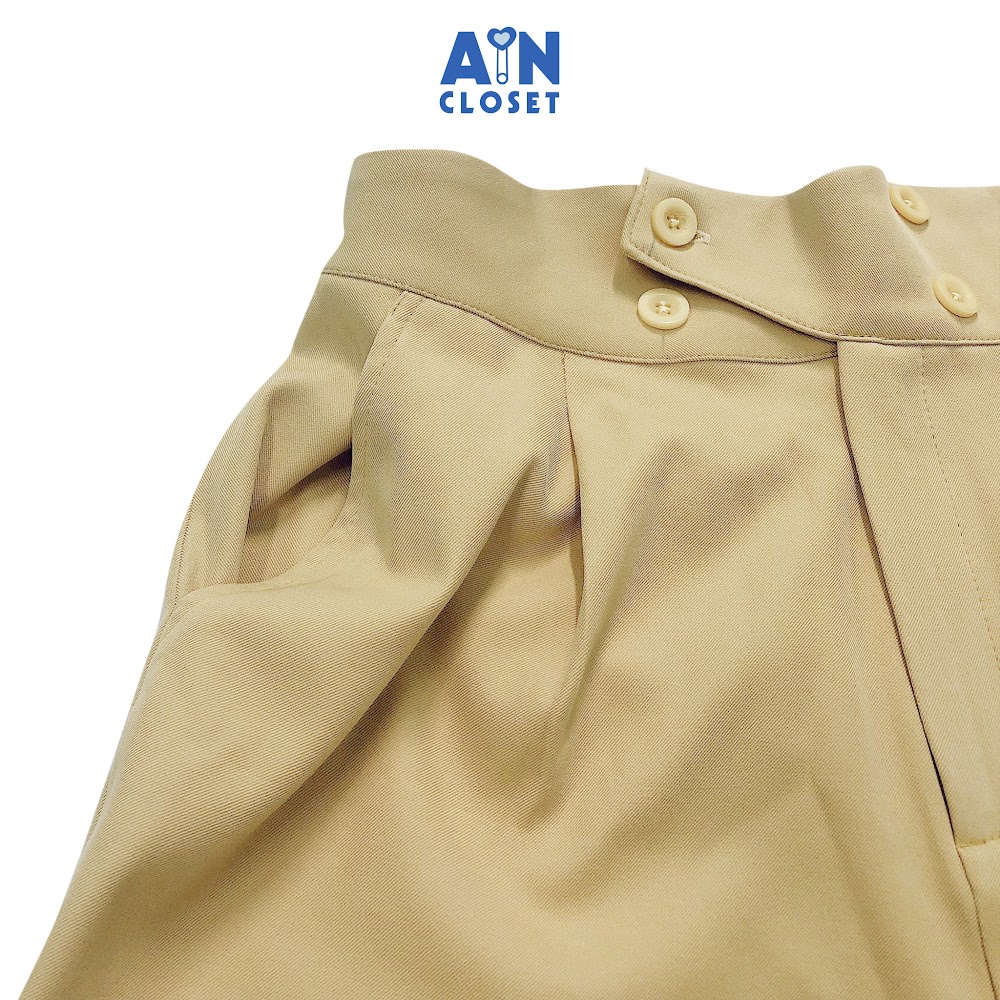 Quần đùi mẹ Vàng mía trơn chéo Hàn - AICDMEMVEGB0 - AIN Closet