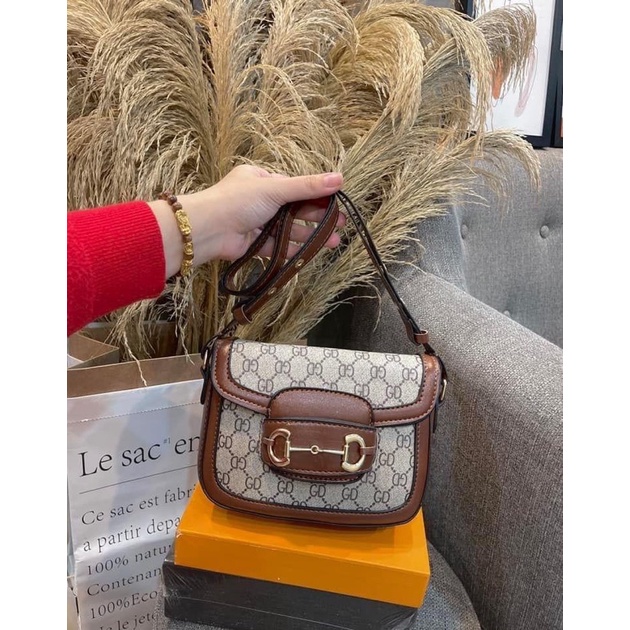 Túi xách nữ kẹp nách hà hồ size 21cm