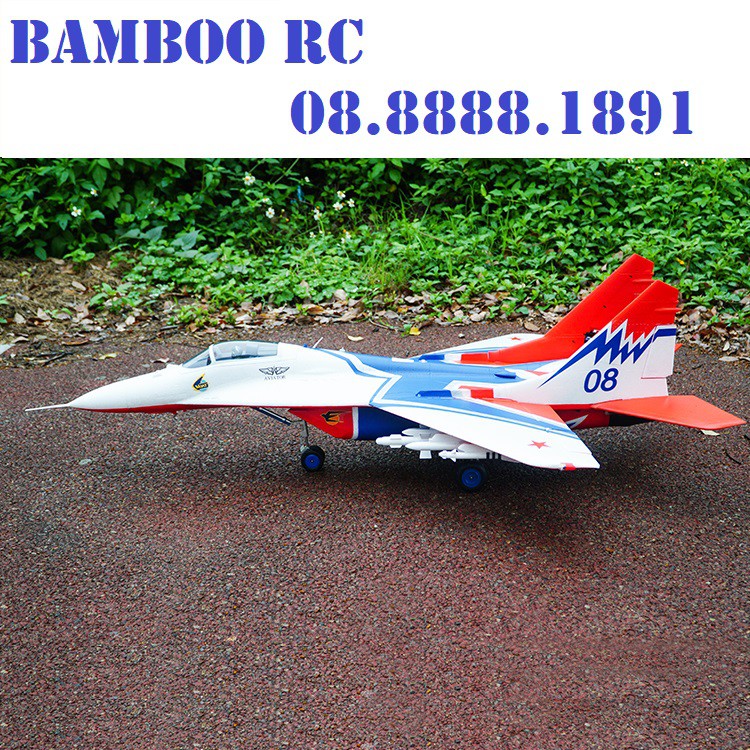 [KIT] Máy bay pmô hình MIG29 64mm điều khiển từ xa