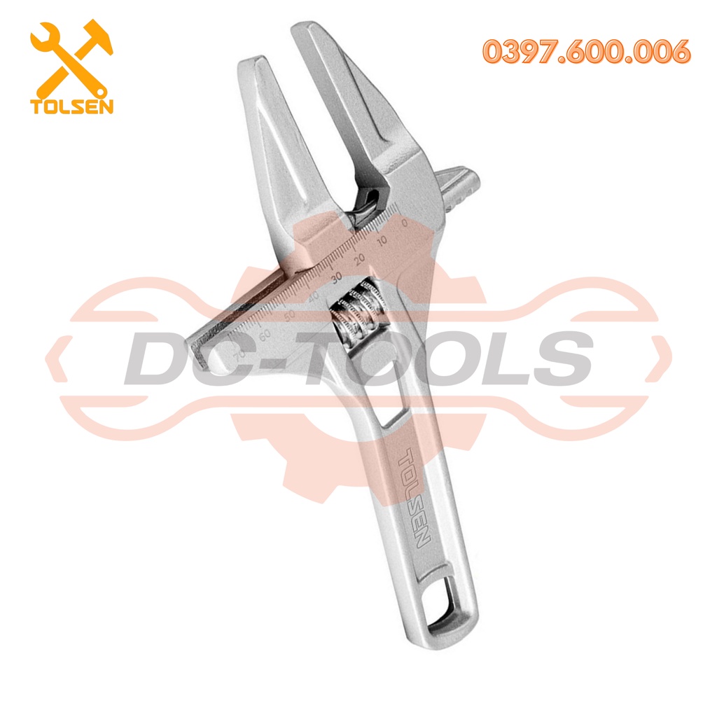 MỎ LẾT ĐIỀU CHỈNH THÂN NHÔM TOLSEN (New) 15303 • Chiều dài 205MM, DC-TOOLS