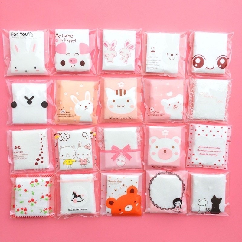 combo 2 túi bông tẩy trang 50 miếng túi mini siêu tiện lợi