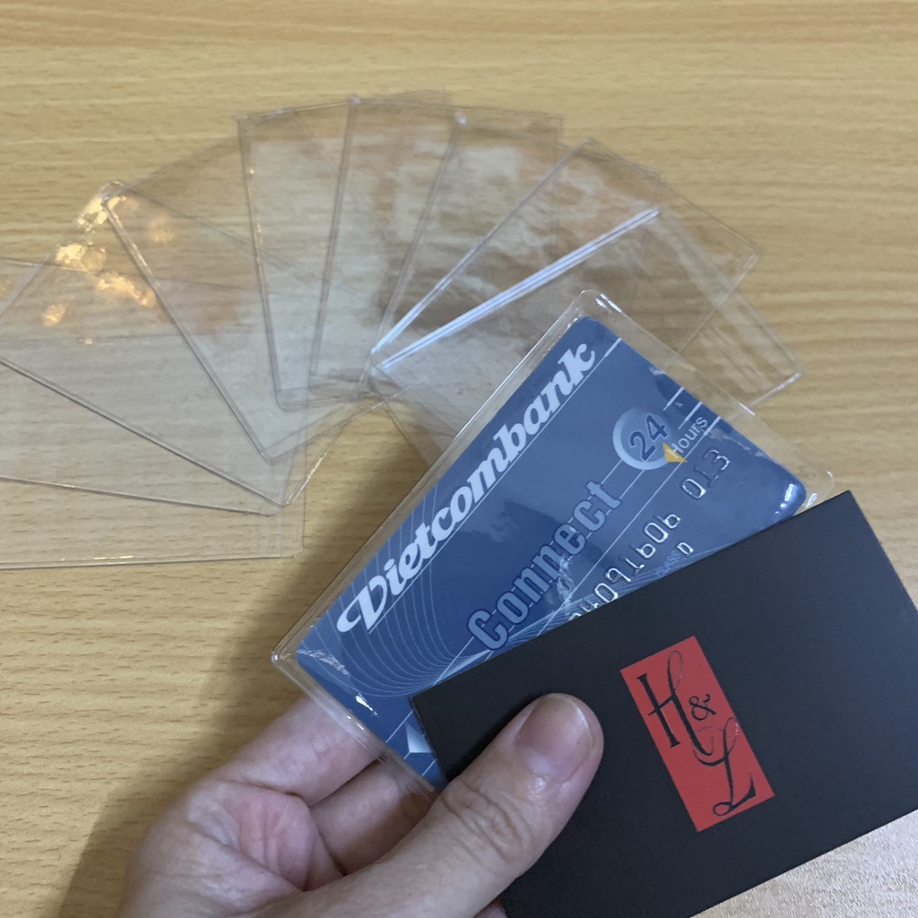 Combo 10 vỏ bọc căn cước công dân 2 mặt trong suốt ,túi đựng thẻ học sinh viên, bằng lái xe thẻ nhựa ATM, cccd, CMND