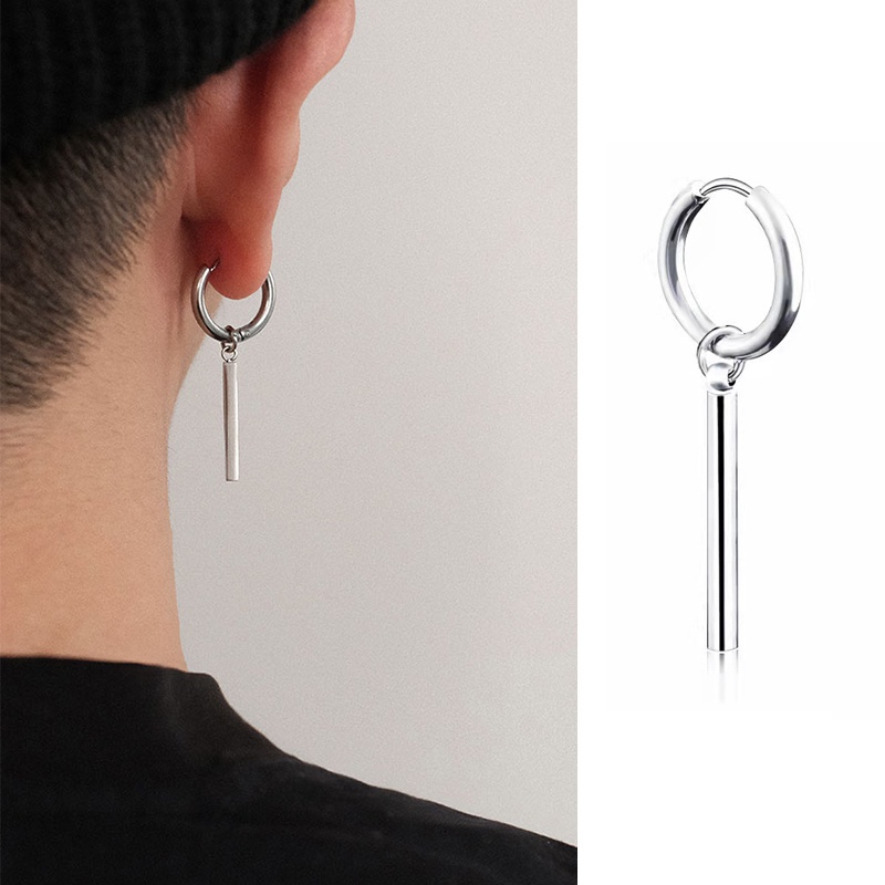 1 Bông Tai Thép Không Gỉ Phong Cách Hip Hop Gothic Cho Nam Và Nữ