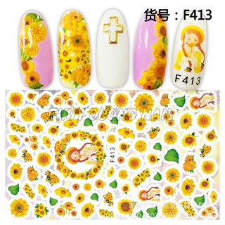 Sticker dán móng hoa lá 2