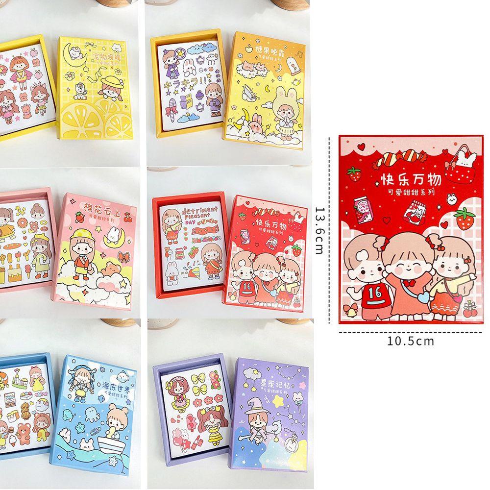 Bộ Sticker Hoạt Hình Dán Trang Trí Sổ Tay DIY Chống Nước