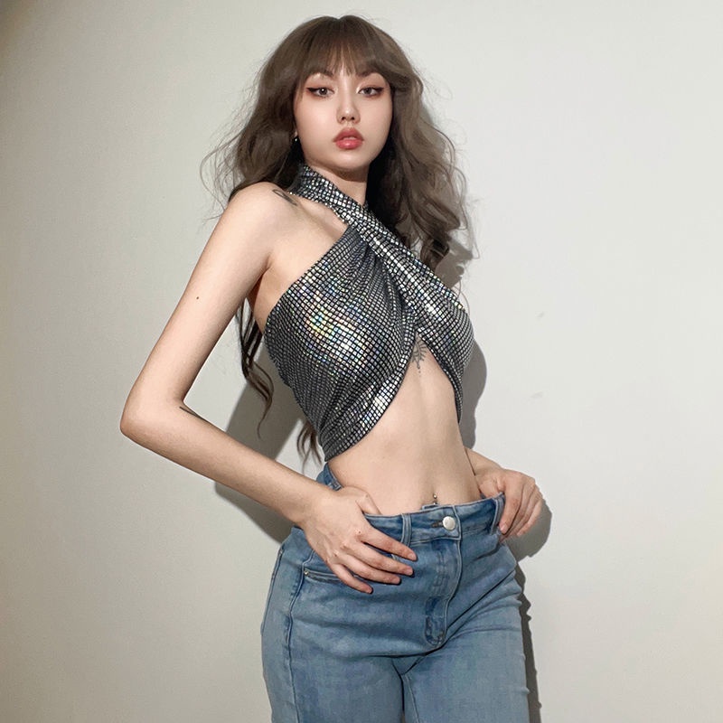 Áo Hai Dây Dáng Ngắn Thời Trang Mùa Hè Dành Cho Nữ