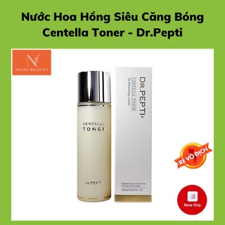 Nước hoa hồng, dưỡng da căng bóng, cấp ẩm, Centella Toner - Dr.Pepti
