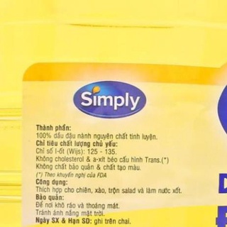Dầu Đậu Nành Simply 5L