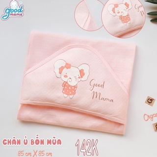 Chăn ủ, khăn choàng cho bé sơ sinh 4 mùa Goodmama chất liệu sợi tre organic