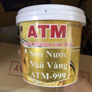 [Sơn chậu] Sơn nước nhũ vàng ATM 999 (980g)