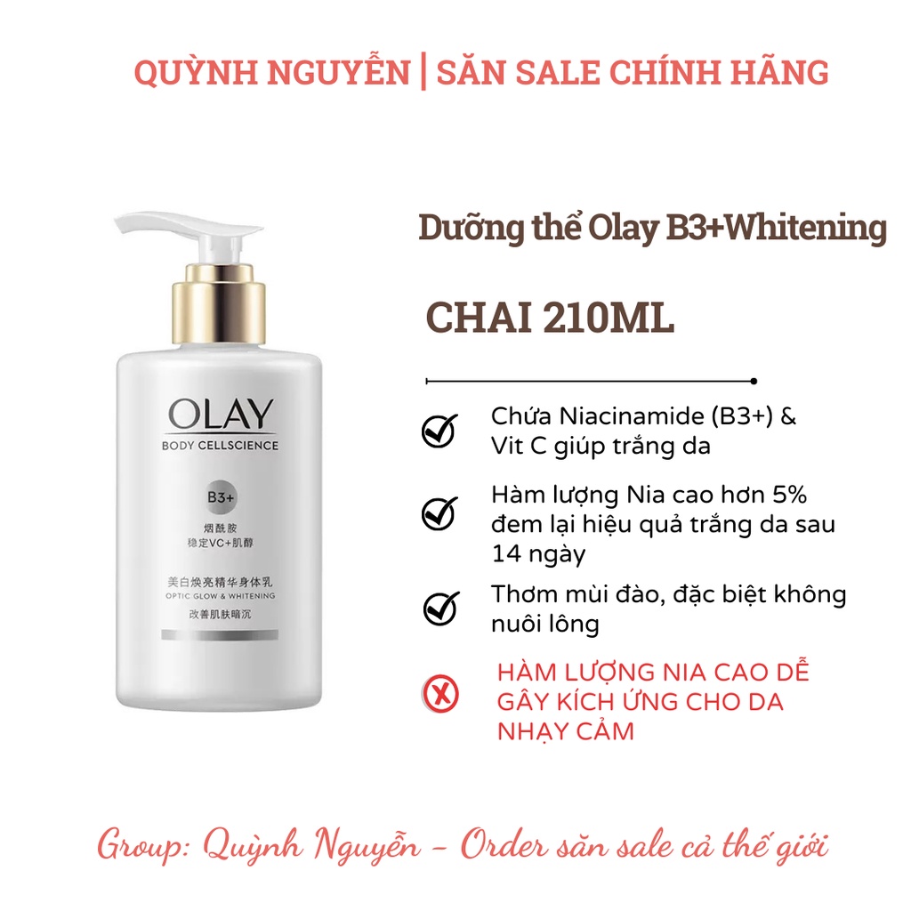 Sữa dưỡng thể Olay Bright Ultra Whitening