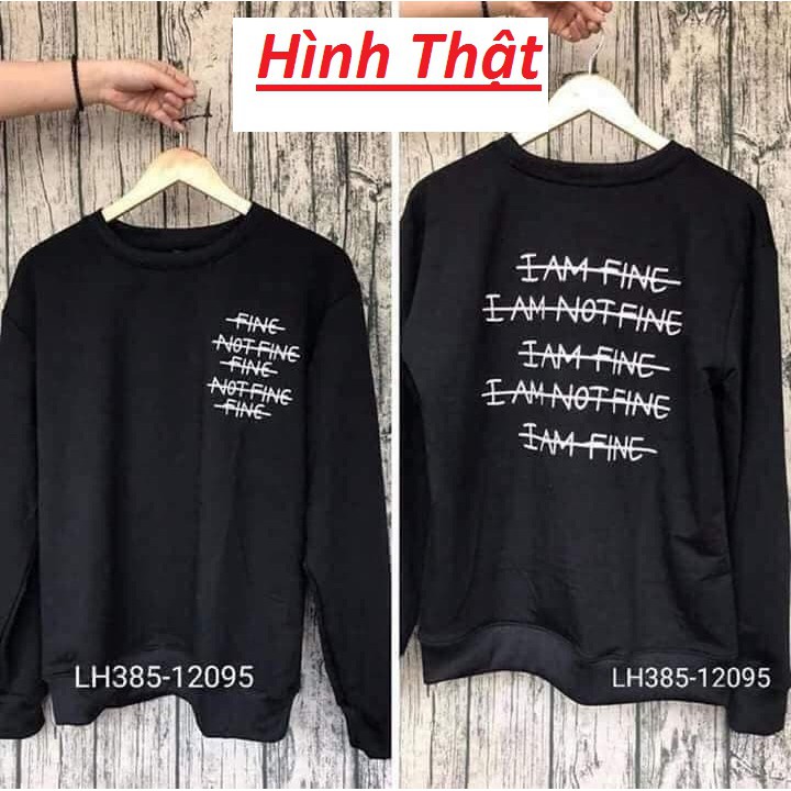 Áo Sweater Unisex Fine - Áo Sweater Thu Đông | BigBuy360 - bigbuy360.vn