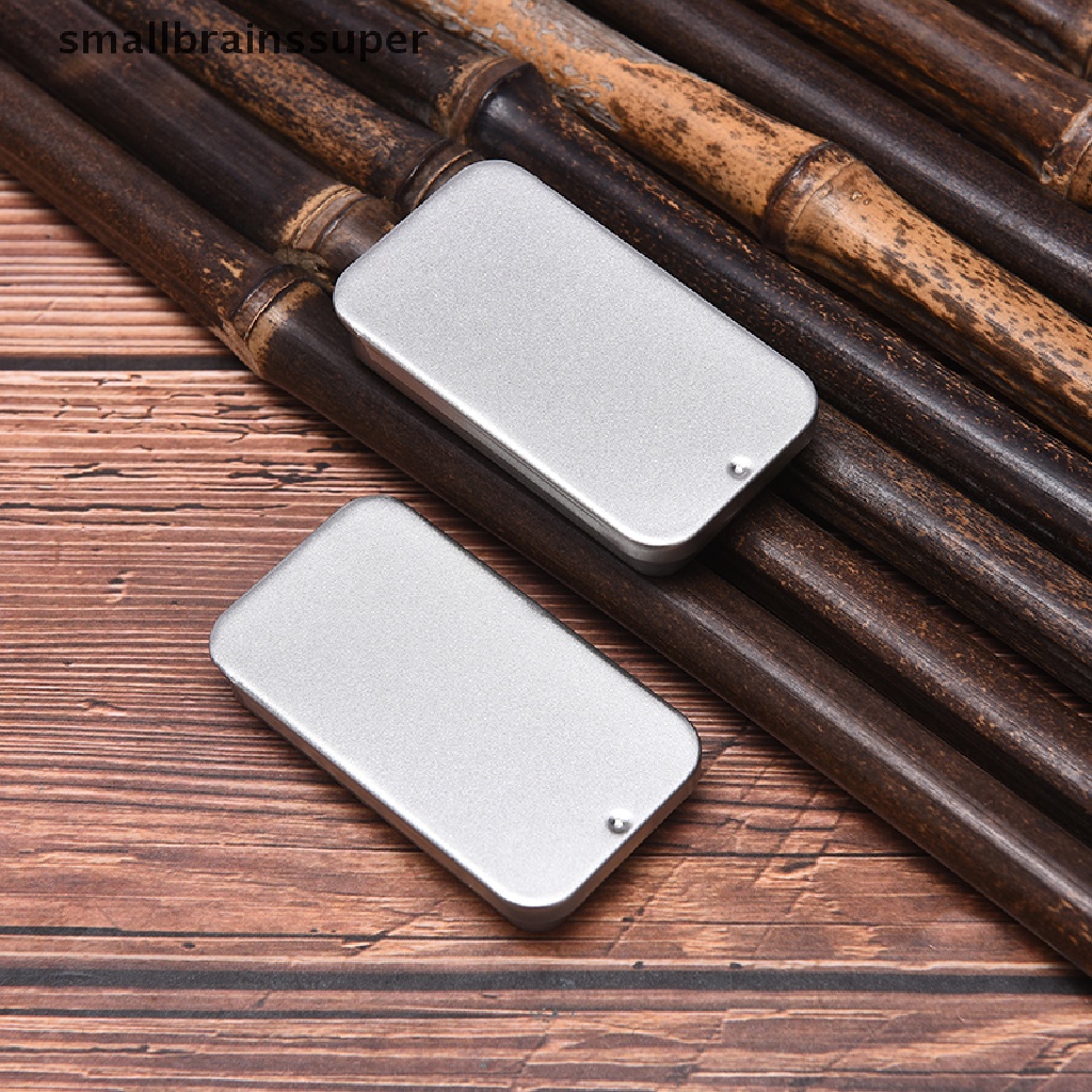 Hộp sắt đựng thuốc/ trang sức nắp trượt tiện lợi chất lượng cao