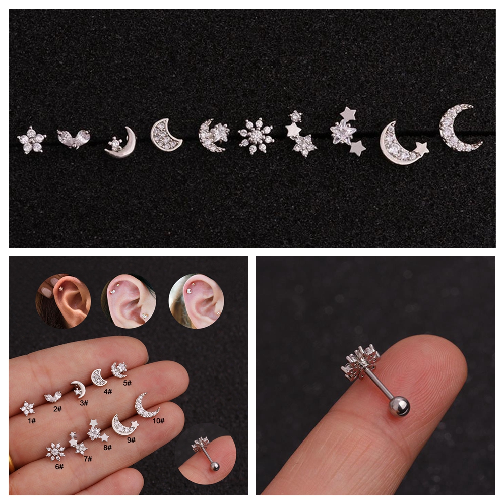 Khuyên Xỏ Cơ Thể Bằng Thép Không Gỉ Thời Trang Cho Nữ