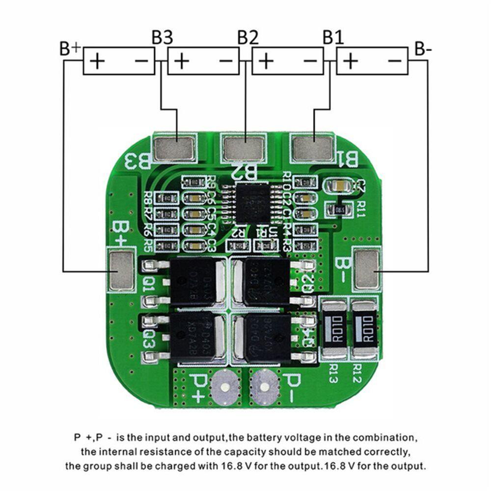 Bảng Mạch Sạc Pin Li-ion 18650 14.8V / 16.8V 4S 20A
