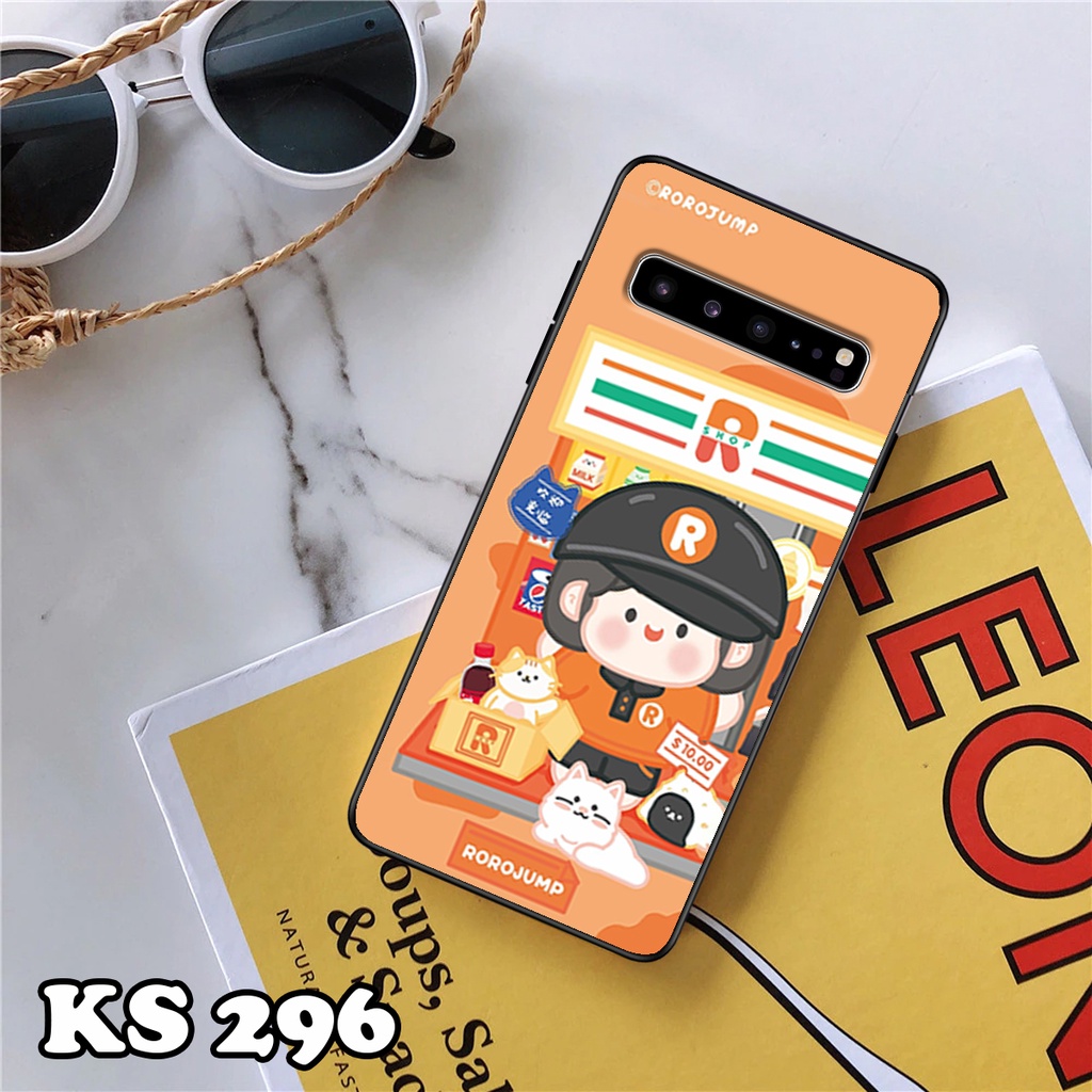 Ốp lưng Samsung S10 - S10 Plus - S10 5G - S10 Lite - S10e - Ốp Samsung in hình Ngân hà &amp; Roro Jumb - Lưng nhám viền TPU