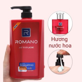 [HÀNG CHÍNH HÃNG] Dầu Gội ROMANO Hương Nước Hoa Cho Tóc Chắc Khỏe 650gr