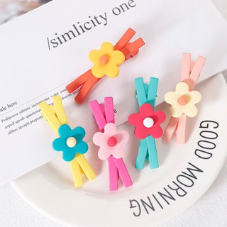 Kẹp tóc hình bông hoa nhiều màu dễ thương cho nữ