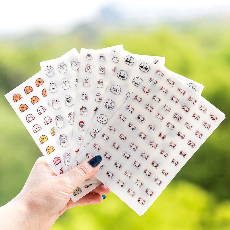 Set 4 tờ sticker trang trí planner STG083